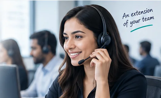 Customer operations professional supporting business customers